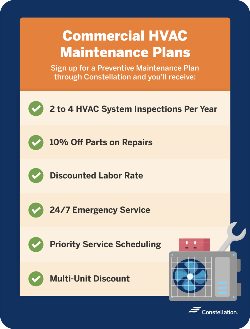Constellation HVAC maintenance plans.